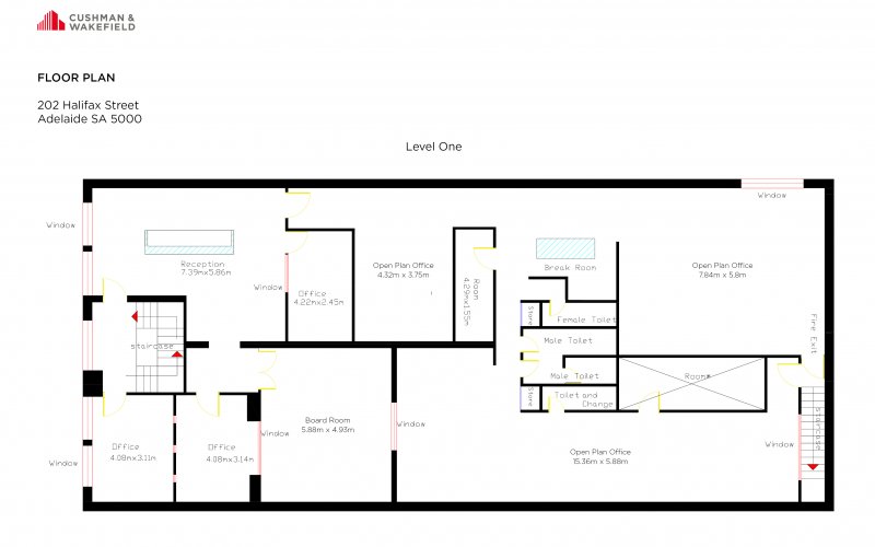 Floor Plan 202 Halifax Street Adelaide Level 1